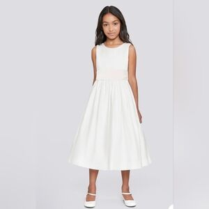 Us Angels Ivory Sleeveless Formal Dress